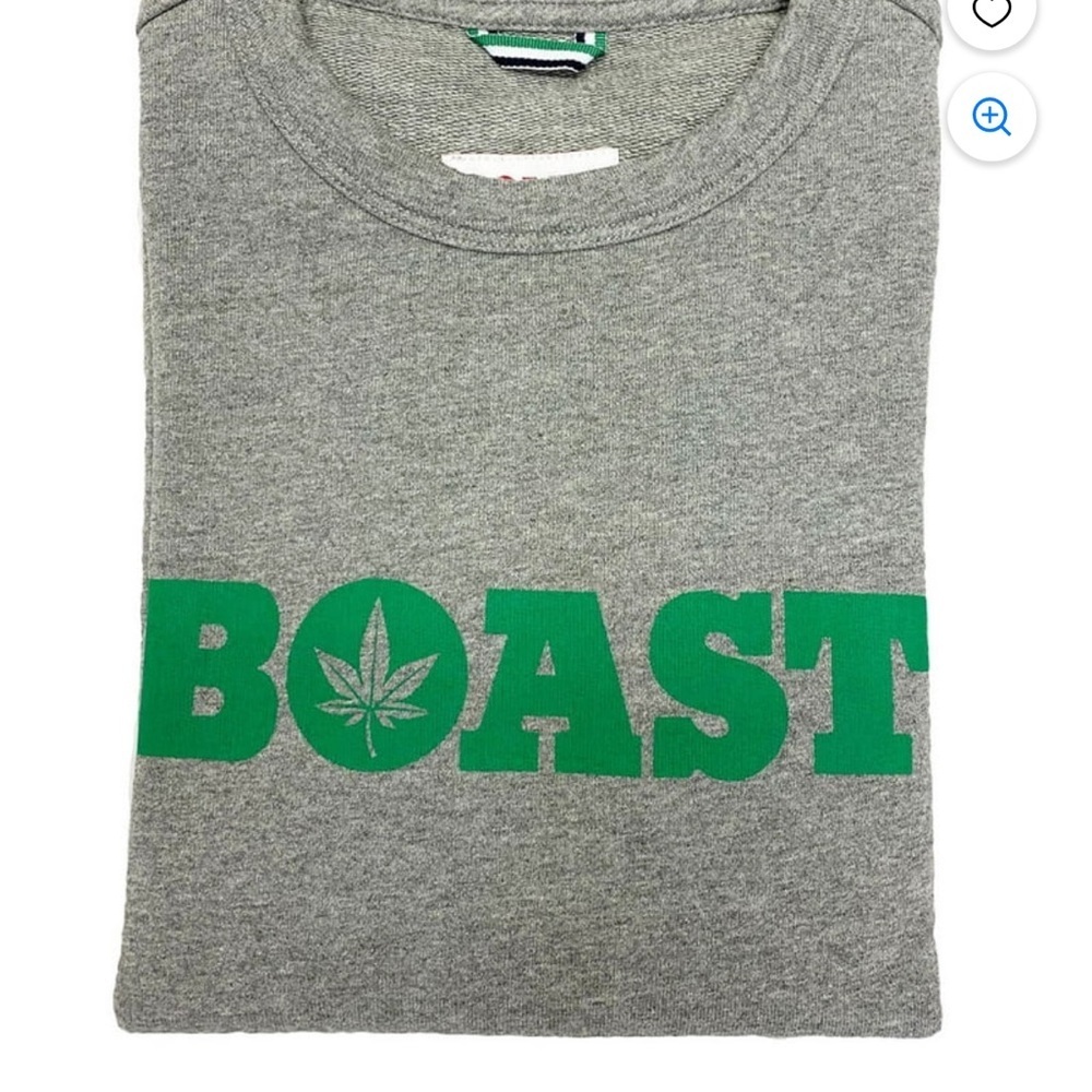 Boast Heather Gray Sweatshirt unisex size XL - Picture 7 of 7